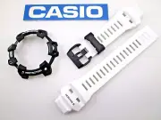 Genuine Casio G-Shock GBDH1000 GBD-H1000 white resin watch band & black bezel