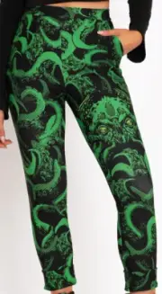 Blackmilk “CTHULHU CUFFED PANTS” Size Medium M NWT Tentacles H.P. Lovecraft