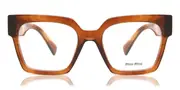 Miu Miu MU04UV 11Q1O1 Women’s Glasses Brown Size 52 - Private Health Rebate - Blue Light Block Available