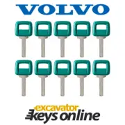 Volvo Laser Cut Keys (Set of 10) Excavator Grader Dumper, 11039228