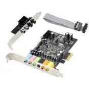 PCI-E 6 Port 8 Track Sound Card 7.1 HiFI High Fidelity Internal Surround Card