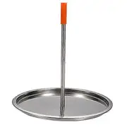 Detachable Skewer Stand Food Grade Stainless Steel Sturdy Construction Vertical Chicken Holder for Outdoor silver