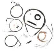 La Choppers Complete Midnight Cable Line 18"-20" Kit Harley 00-06 FXST/B/C