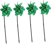 PHENOFICE 4pcs Garden Windmills Bird Scarer Wind Spinners for Outdoor Use Lightweight Friendly Bird Repelling for Lawn Garden Decoration