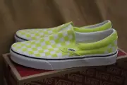 New VANS Classic Slip-O Color Theory Checkerboard Yellow Women 8.5 / Men 7 BNIB