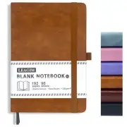 Blank Journal Notebook, A5, 192 Pages 100 GSM Thick Sketch Book for Women Men,