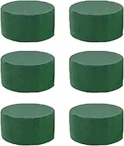 6pcs Floral Foam Blocks for Flowers,Floral Foam for Fresh Flowers,Round Wet & Dry Foam Bricks for Flower Arrangements for Wedding Centerpieces & Decoration