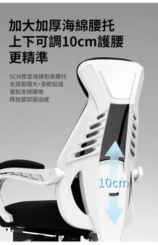 【AUS】凱恩斯舒適人體工學辦公椅/電腦椅(2色可選) (5.6折)