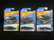 LOT OF 3 Different HOT WHEELS KNIGHT RIDER K.I.T.T. Cars Concept And Super Mode