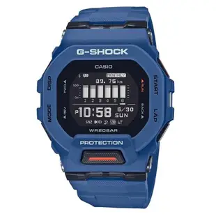 【CASIO 卡西歐】 G-SHOCK 智慧藍芽GPS 方形纖薄數位電子錶海軍藍 GBD-200-2_45.9mm