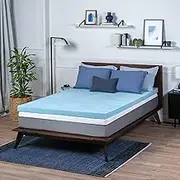Sure2Sleep Gel Swirl Memory Foam Mattress Topper - 3 Inch, Pressure Relieving, Cooling Comfort - Made in The USA & CertiPUR-US Certified - Softens Firm Beds and Extends Mattress Life - King Size