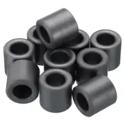 10Pcs Ferrite Toroid Core, Toroid Core 1.1"ODx0.6"IDx1.1"H Ferrite Rings, Black