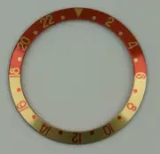 Bezel Insert For & Fits Rolex GMT Master Watch Red Gold Cases Insert 16800 Part