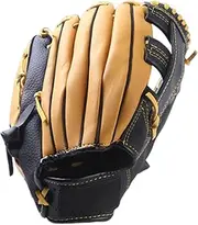 Adult Baseball Glove, Softball Practice Mitts, Ball Sports Training Protective Gloves, Leather Outfield Softball Mitts for Competition