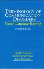 Terminology of Communication Disorders:- 9780683065053, hardcover, Nicolosi, new