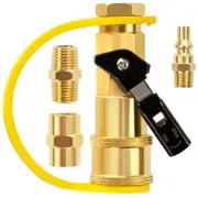 1/4" RV Propane Quick Connect Adapter for Propane Hose, Quick Connect or Disconn