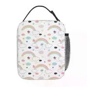 i243 Beautiful Rainbow Clouds Product Insulated Lunch Tote Bag School Cute Lovely Food Box Portable Casual Cooler Thermal Bento Box swg6241