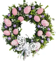 Easter Wreath for Front Door Easter Bunny Door Wreath Decorations - Bunny Wreaths for Indoor Outdoor