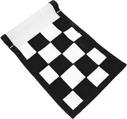 MUSISALY Golf Flag Adults Training Flag Indoor Golf Garden Checkered Hitting Practice Birthday Training Supplies Course Supplies Accessory Nylon Black