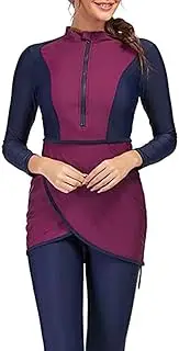 [ShuoBeiter] Muslim Swimwear Women Modest Islamic Hijab Long Sleeve Swimsuit Burkinis Bathing Suit