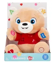 NEW BOXED smart soft Plush learning bear Light & sound Baby Toddler Gift