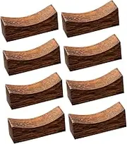 Luxshiny 8Pcs Wooden Chopstick Rest Holder Stable Placement for Spoons and Forks Dishwasher Safe Tableware Accessory for Clean and Organized Dining Experience