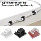40Pcs Strong Sticky Seamless Adhesive Hook String Lights Clips Indoor Outdoor