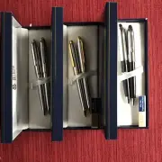 Bill Blass 3 Pen & Pencil Sets, 211-1 (Chrome), 2 (+ gold) & 3 (+ Black) New