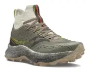 New Men's Saucony Endorphin Trail Mid Runshield Shoes Size 8-12 Olive S20646