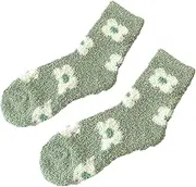 [Generic] Thermal Socks For Womens Coral Fleece Socks Floral Print Socks Colorful Lightweight Athletic Socks Casual Socks Winter Socks Soft Warm Comfort Casual Socks Hunting Socks