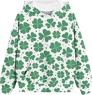 [Generic] Toddler Hoodie 2t Sweatshirts Spring and Autumn St. Day Personalized 3D Printing Retro Casual Sweatshirts with Pockets Children's Hooded Girls Full Zip Hoodie (Black, 5-6 Years)