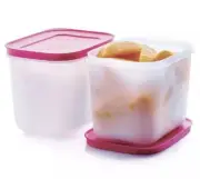 Tupperware Freezer Mates Plus Container Small Deep 1.1 L / 4.5 Cup Set Of 2 New