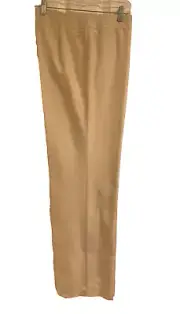 Escada Flat Front Straight Leg Dress Pants _ Khaki _ Size 14 (44)_ New with Tags