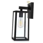 Dusk to Dawn Sensor Outdoor Wall Sconce, Exterior Lantern Fixture with E26