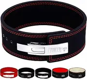 IBRO Powerlifting Lever Gym Belt – Power 8MM, 10MM or 13MM Extreme Heavy Duty Genuine Leather Belts - Squats Deadlifts Bodybuilding Weight Lifting IPF Power Lifting Strongman for Men