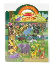 Melissa & Doug Reusable Puffy Sticker Set - Safari
