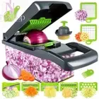 Vegetable Chopper Mandoline Slicer Cutter Grater 16in1 Interchangeable Blades AU