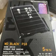 Western Digital WD Portable BLACK P10 Game Drive 5TB USB Micro B HDD