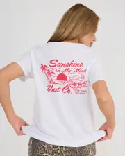[Unit] Unit Women's Sunshine T-Shirt in White Size Large L White