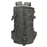 (Army Green)Fishing Tackle Backpack Large Capacity Portable Cylindrical ZK