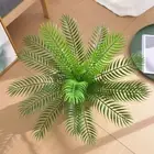 18 Leaves Artificial Palm Leaves Plant Fake Palm Leaves Wedding Party