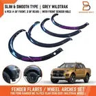 GREY WILDTRAK 3" SLIM FENDER FLARES WHEEL ARCH FOR FORD RANGER 18-21 PX3 MY2019
