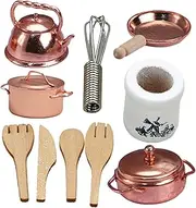Vaguelly Realistic Mini Kitchen Utensils Set 1:12 Scale Dollhouse Accessory for Boys and Girls Play