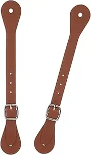 [GALPADA] Riding Fake Leather Straps 2pcs Western Boot Belts Metal Buckle Adjustable for Comfort