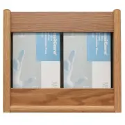 Wooden Mallet 2 Pocket Glove and Tissue Box Holder in Light Oak
