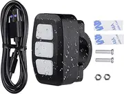 Wireless Volume Control - Car Wireless Media Control Button, bluetooths Remote Controller | IPX6 Waterproof Phone Controller, Sound Adapter switchs Remote Control for Car, Bikes, Motorcycle, Jets Ski