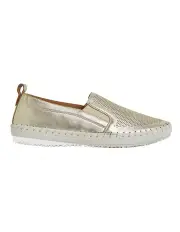 [Active Flex] Riva Sneakers in Soft Gold Leather