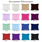 European Pillowcase Pillow Case with Flange - Percale - 225TC - Cotton Polyester