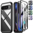 For Google Pixel 9 / Pixel 9 Pro 5G Case 2 Front Frame Built-in Screen Cover