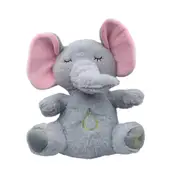 Calming Elephant Plush Baby Sound Machine Soothe Snuggle Elephant Breathing Stuffed Animal Plush To as shown